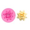 Flor, Rosa Crisantemo Molde de Silicona Fabricación Chocolate Postre Dulce Taza Magdalena, Vela Molde de Yeso