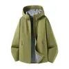 Chaqueta Abrigo Softshell Impermeable con Capucha Casual para Exteriores de Otoño e Invierno Chaqueta de Montañismo Se Puede Imprimir Logo Ropa de Trabajo Personalización Grupal