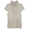 Corea del Sur Dongdaemun Nueva Retención recomienda Figura Femenina Hebra Decorativa Cuello Alto Tejido Camiseta Base