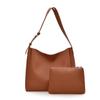 Transfronteiriço 2025 Nova Bolsa Feminina de Duas Peças Bolsa Balde Roupa de Trabalho Feminina Bolsa Tote Versátil Bolsa Retrô de Ombro Único