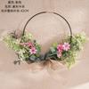 Suli fábrica de flores artificiales de semi-anillo diseño de decoración para el hogar ramo de boda decoración de pared para colgar en la pared CF01223