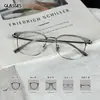 Armazón de cejas ultra ligero de titanio TR para venta al por mayor transfronteriza, mismo estilo para hombres y mujeres, se puede equipar con lentes de prescripción para miopía, armazón de gafas de alta gama para negocios