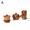 [Seleção Premium] Conjunto Criativo de Chá de Madeira Conjunto de Chá Kung Fu Combinação Xícaras de Chá Bule com Tampa Recipiente para Chá