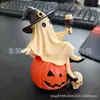 Novo produto transfronteiriço Fantasma com Taça de Vinho - Fantasma segurando uma taça de vinho, Ornamento de artesanato em resina para Halloween