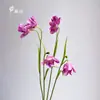 4 Orquídeas Phalaenopsis Artificiales, Pintura al Óleo Transfronteriza Verde Vintage Decoración para el Hogar de Interior Accesorios para Fotografía Floral Decoración de Bodas