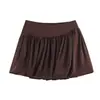 Para Comercio Exterior Europeo y Americano Transfronterizo Ropa de Mujer Aliexpress Más Vendido Verano Simple Versátil Adelgazante Cintura Alta Falda Floral Media Falda