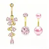 Conjunto de 18 peças de aço inoxidável + cobre com zircônia embutida, studs labiais de fundo plano, studs para orelha de 0,8 mm, studs para cartilagem da orelha, joias para piercing em estoque