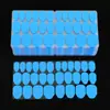 24 Pontas de Unha Adesivas de Gel Azul Fita Dupla Face Adesivos de Gel à Prova d'Água Arte de Unhas Adesivo de Gel Fita Dupla Face