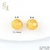 Miçangas Pingente Pequena Margarida Antiga Banhada a Ouro que Preserva a Cor, Miçangas Florais Douradas de Rosa, Miçangas Espaçadoras para Acessórios de Pulseira DIY
