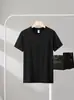 Camiseta Negra de Manga Corta de Color Sólido, Diseño Elegante, Corte Holgado, Verano 2026, Transfronteriza Europea y Americana, Venta al por Mayor
