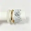 Conjunto de três peças de pulseira de resina com gradiente vintage transfronteiriça, acessórios de joalheria de pulseira decorativa versáteis, modernos e únicos