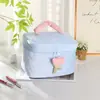 Bolsa de Maquillaje de Pana del Mismo Estilo que la Influencer, Tulipán, Gran Capacidad, Bolsa de Almacenamiento de Mano, Bolsa para Guardar Productos de Cuidado de la Piel para Niñas