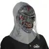 Máscara Gris de Horror Zombie Grito Máscara de Fantasma para Mascarada Adorno para la Cabeza Accesorios para Fiesta de Halloween Broma