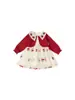 Ropa para Niños Bangxuan Estilo Primavera Cárdigan de Punto para Niñas, Falda de Malla, Conjunto de Dos Piezas con Falda para Niños, Conjunto de Vestido para Niñas