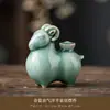 Porta Incenso de Ovelha Atrai Riqueza da Fornalha Ru Criativo Cerâmica Decoração de Mesa de Chá Queimador de Incenso Zen Queimador de Incenso Doméstico Base para Porta Incenso
