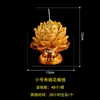 Vela de Loto Vela de Loto Loto Dorado Lámpara de Vela de Flor Rica Lámpara de Vela Yuanbao de Fortuna para el Hogar Fabricante
