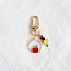 Aleación Rojo Dulce Nieve Escape Princesa Llavero Colgante para airpods Colgante para Bolso Adornos para Novia Estilo ins