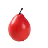 Al por mayor personalizado modelo de pera americana simulada pera roja pera de cerveza fruta falsa decoración accesorios de exhibición ayudas de enseñanza para la primera infancia