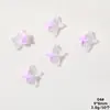 Hielo luminoso a través de cuatro adornos de manicura de nebulosa mans cielo estrellado morado brillante nubes estrellas usar material DIY
