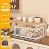 Elegante porta-xícaras para mesa, porta-armazenamento em camadas estilo gaveta para sachês de chá, café líquido e lanches