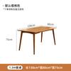 Combinación de Mesa de Comedor y Sillas de Madera Maciza Departamento Pequeño Moderno Simple Color Cerezo Restaurante Mesa de Comedor Rectangular Mesa para el Hogar