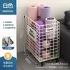 Prateleira de armazenamento de equipamentos esportivos tapete de yoga cesta de armazenamento de equipamentos de ginástica tubo de armazenamento doméstico para vãos prateleira de armazenamento de badminton