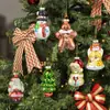 Decorações de Natal Transfronteiriças Bola Transparente Pintada Pingente de Natal Bola de Natal Pingente de Árvore de Natal