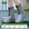 Capa de Chuva para Sapato Dia Chuvoso Impermeável à Prova d'Água Antiderrapante Espessada Resistente ao Desgaste Capa para Sapato Uso Externo Masculino e Feminino Calçados Altos para Chuva Galochas