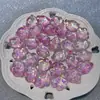 [Serie Rosa Fuego] Joyería Hecha a Mano Luminosa de Luciérnaga DIY - Flor de Resina