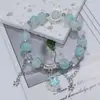 Pulseira Cristal Sereia Estilo Floresta Doce Nova Super Fada Feminina Design de Nicho Ins Versátil Estudante Melhor Amiga Pulseira DIY