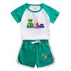 Banban Garden Roupas Infantis para Meninos e Meninas Terno Infantil Verão Novas Roupas para Bebês Shorts Infantis de manga curta Conjunto fino de duas peças