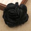 Directo de fábrica en stock 8.5cm borde quemado flor flor hecha a mano flor de tela accesorios para ropa accesorios para joyería DIY corsage