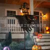 Decoração de Halloween transfronteiriça, luz de estaca de jardim montada no chão, espantalho fantasma, luz de gramado