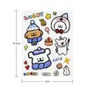 Lindos Stickers de Cachorro con Dibujo de Línea para Cuaderno, Adhesivos Planos de Dibujo de Línea de Cachorro, Pegatinas DIY para Taza de Agua, Funda de Teléfono, Versión Q