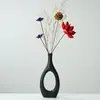 Florero Creativo Seco Adornos Nórdicos Arreglos Florales para Sala de Estar Cerámica Jarrón Pequeño Simple Moderno Fresco Decoraciones para el Hogar