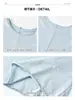 Camiseta Sencilla de Color Sólido de Manga Corta para Mujer 2026, Top Básico de Verano Ajustado Versátil con Cuello Redondo y Borde Enrollado