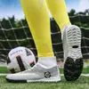 Chuteiras de Futebol Profissionais São Leves, Respiráveis, Antiderrapantes e Resistentes ao Desgaste, Adequadas para Vários Tipos de Campo para Melhorar o Desempenho Esportivo, Unhas Longas Quebradas, Multicor