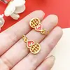 15 Dorado Antiguo Dorado Mate con Anillo para Colgar Bendición Paz Amuleto Colgante Pulsera de Cuerda DIY Collar Accesorios de Joyería