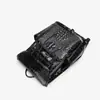 2026 Estilo Nuevo Patrón de Cocodrilo Cuero de Moda Versátil Mochila Negocios Casual Gran Capacidad Bolsa de Viaje Mochila para Viaje de Negocios
