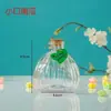 Regalo Creativo Botella de los Deseos Estrella Transparente Botella de Amor Estrella Vidrio Botella Vacía Agua Bebé Botella Flotante con Tapón de Madera