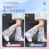 Cubrezapatos de Lluvia Desechables, Paquete de 10, de Caña Alta, Engrosados, Antideslizantes, Resistentes al Desgaste, Cubrezapatos de Lluvia para Niños, Impermeables, Transparentes para Días Lluviosos