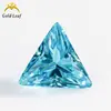 3x 3~12x 12mm triángulo ángulo recto circón de color importado colección Wuzhou gema artificial piedra desnuda venta al por mayor
