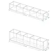 Suporte de Canudo Acrílico Transfronteiriço Altura Ajustável Caixa de Armazenamento de Louças Rack de Armazenamento para Pendurar em Armário/Parede