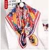 Novo Estilo Chinês Presente para Mulheres Estilo Chinês Pintura de Mil Milhas de Rios e Montanhas Lenço Quadrado Grande Lenço de Seda Xale Lenço para o Dia das Mães