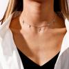 Nova Venda Quente Transfronteiriça Design Simples e Fashion Colar Cruz com Estrela Personalidade Versátil Colar Fashion Joia