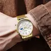 Reloj para Hombre con Correa de Malla Dial de Silicona Cuarzo Movimiento de Cuarzo Moda Coreana para Hombre Luminoso Al Por Mayor