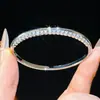 Moda Transfronteriza Europea y Americana Forma de Serpiente de Circonita Pulsera Geométrica Lujo Ligero Sensación de Alta Gama Pulsera Diseño de Nicho Joyería de Mano de Moda para Mujeres