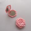 Mini Rosa Espejo Pequeño Regalo Pequeño Mini Portátil Plegable Espejo de Doble Cara Estilo Japonés y Coreano Lindo Espejo de Maquillaje de Dibujos Animados para Niñas