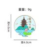 Imanes Metálicos Magnéticos para Refrigerador Culturales y Creativos de Hangzhou, Souvenirs Turísticos de la Torre Leifeng del Lago Oeste, Venta al por Mayor de Recuerdos Exquisitos de Atracciones