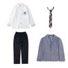 Terno de jardim de infância de primavera e outono, terno de desempenho, uniforme escolar de três peças para alunos do ensino fundamental e médio britânico, uniforme de classe, terno de estudante